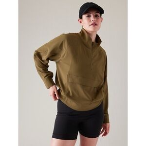 Athleta Boundless Popover in Acacia Olive - Size 1X